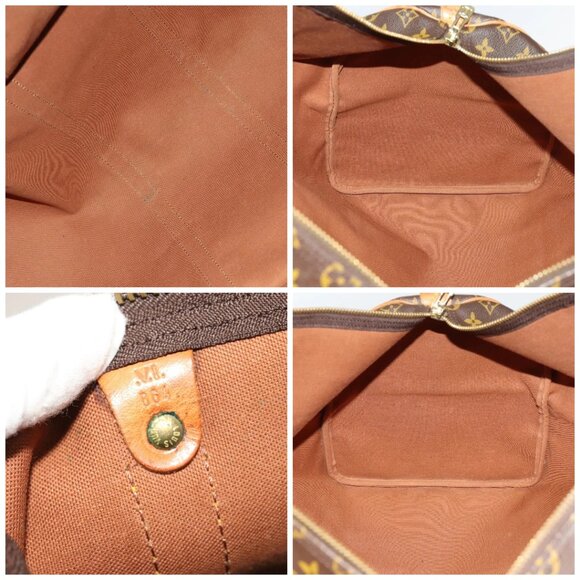 LOUIS VUITTON Monogram Keepall 55 Boston Bag M41424 LV Auth 136098 - Picture 15 of 16